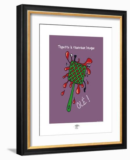 Pays B. - Tapette à taureaux basques-Sylvain Bichicchi-Framed Art Print