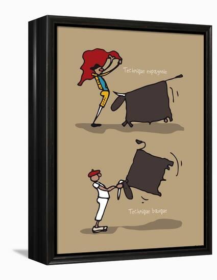 Pays B. - Tauromachie basque-Sylvain Bichicchi-Framed Stretched Canvas