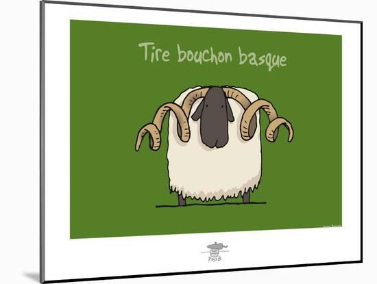 Pays B. - Tire-bouchon basque-Sylvain Bichicchi-Mounted Art Print