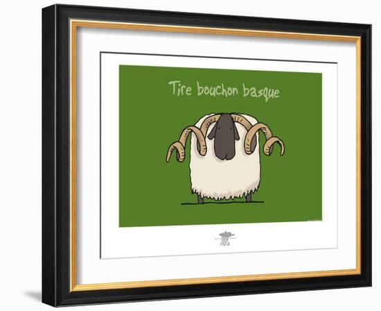 Pays B. - Tire-bouchon basque-Sylvain Bichicchi-Framed Art Print