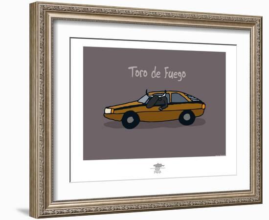 Pays B. - Toro de Fuego-Sylvain Bichicchi-Framed Art Print