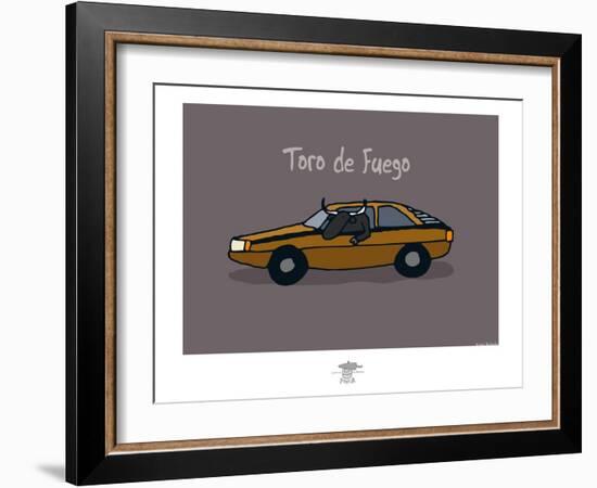 Pays B. - Toro de Fuego-Sylvain Bichicchi-Framed Art Print