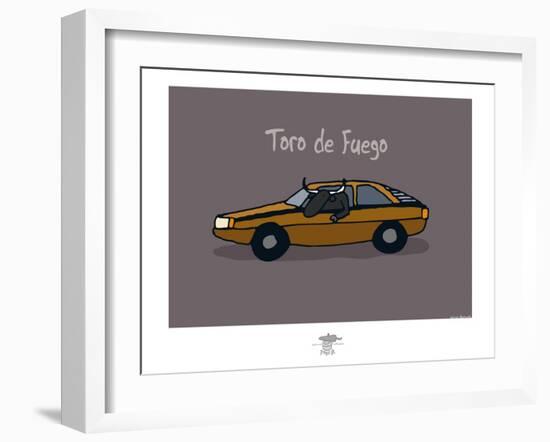 Pays B. - Toro de Fuego-Sylvain Bichicchi-Framed Art Print