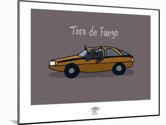 Pays B. - Toro de Fuego-Sylvain Bichicchi-Mounted Art Print