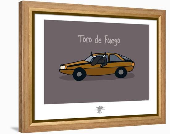 Pays B. - Toro de Fuego-Sylvain Bichicchi-Framed Stretched Canvas