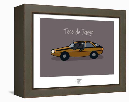 Pays B. - Toro de Fuego-Sylvain Bichicchi-Framed Stretched Canvas