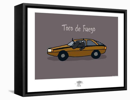 Pays B. - Toro de Fuego-Sylvain Bichicchi-Framed Stretched Canvas