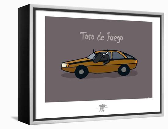 Pays B. - Toro de Fuego-Sylvain Bichicchi-Framed Stretched Canvas
