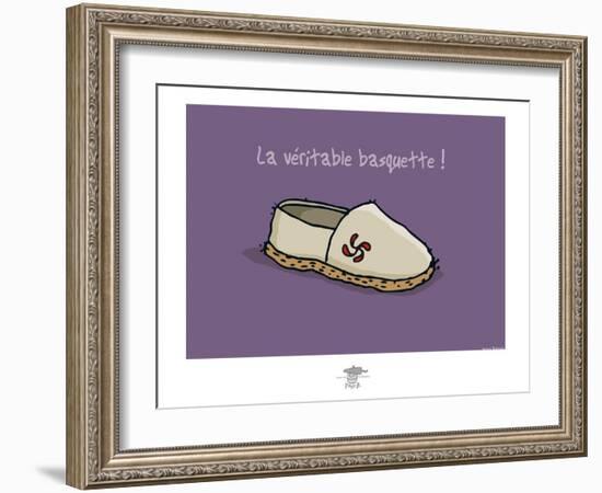 Pays B. - Véritable basquette-Sylvain Bichicchi-Framed Art Print