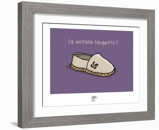 Pays B. - Véritable basquette-Sylvain Bichicchi-Framed Art Print