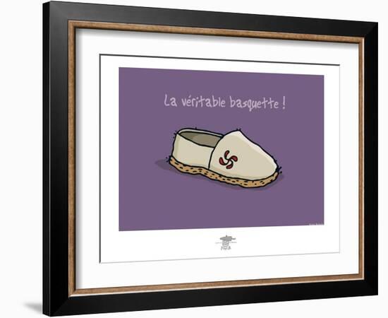 Pays B. - Véritable basquette-Sylvain Bichicchi-Framed Art Print