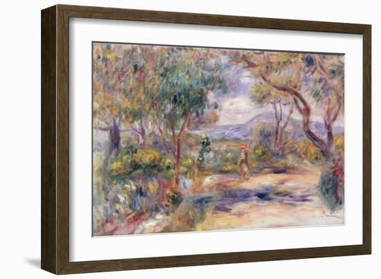 Paysage a Cannes (Renoir's Garden) c.1914-Pierre-Auguste Renoir-Framed Giclee Print