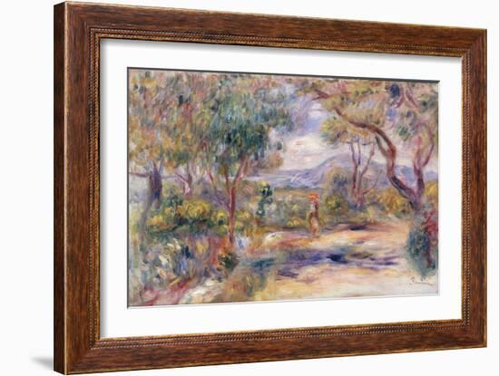 Paysage a Cannes (Renoir's Garden) c.1914-Pierre-Auguste Renoir-Framed Giclee Print