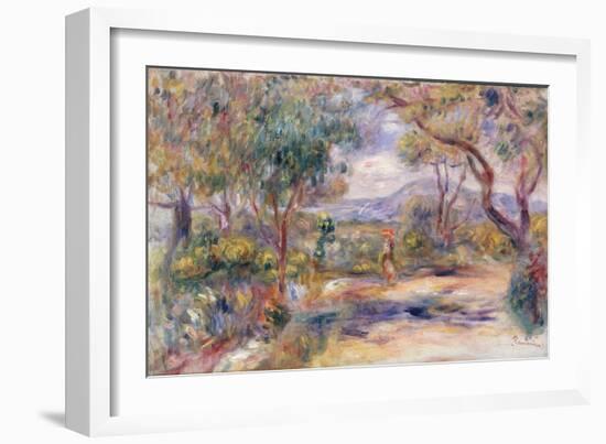 Paysage a Cannes (Renoir's Garden) c.1914-Pierre-Auguste Renoir-Framed Giclee Print