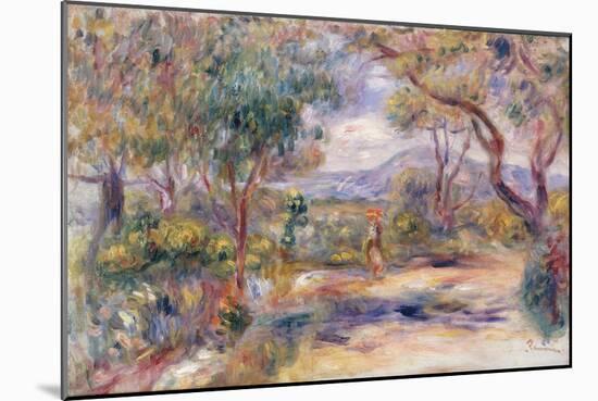 Paysage a Cannes (Renoir's Garden) c.1914-Pierre-Auguste Renoir-Mounted Giclee Print