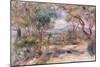 Paysage a Cannes (Renoir's Garden) c.1914-Pierre-Auguste Renoir-Mounted Giclee Print