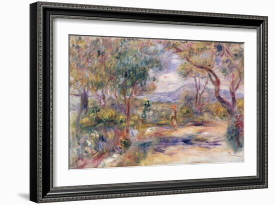 Paysage a Cannes (Renoir's Garden) c.1914-Pierre-Auguste Renoir-Framed Giclee Print