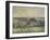 Paysage à Eragny, église et ferme d'Eragny-Camille Pissarro-Framed Giclee Print