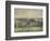 Paysage à Eragny, église et ferme d'Eragny-Camille Pissarro-Framed Giclee Print