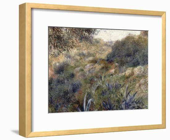 Paysage algérien, le ravin de la Femme Sauvage (faubourg d'Alger)-Pierre-Auguste Renoir-Framed Giclee Print