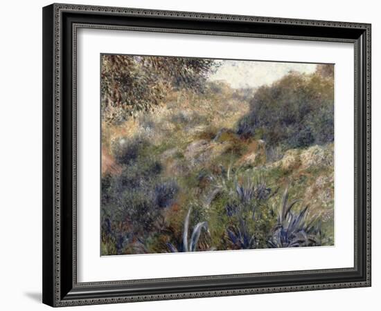 Paysage algérien, le ravin de la Femme Sauvage (faubourg d'Alger)-Pierre-Auguste Renoir-Framed Giclee Print