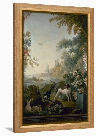 Paysage au chien-Jean Baptiste-Framed Premier Image Canvas