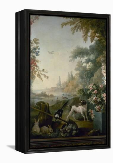 Paysage au chien-Jean Baptiste-Framed Premier Image Canvas