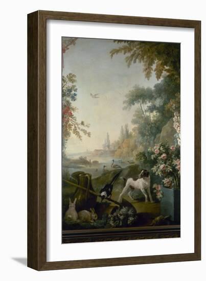 Paysage au chien-Jean Baptiste-Framed Giclee Print