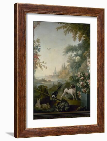 Paysage au chien-Jean Baptiste-Framed Giclee Print