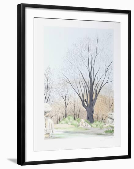 Paysage aux Arbres-Francis Saillart-Framed Limited Edition