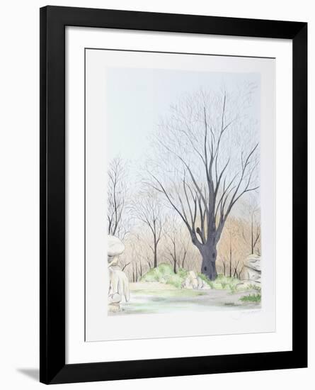 Paysage aux Arbres-Francis Saillart-Framed Limited Edition