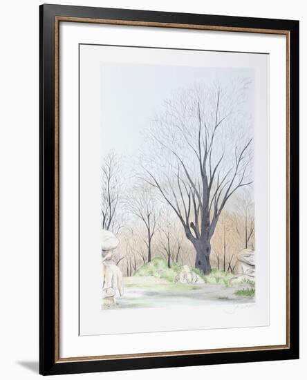 Paysage aux Arbres-Francis Saillart-Framed Limited Edition