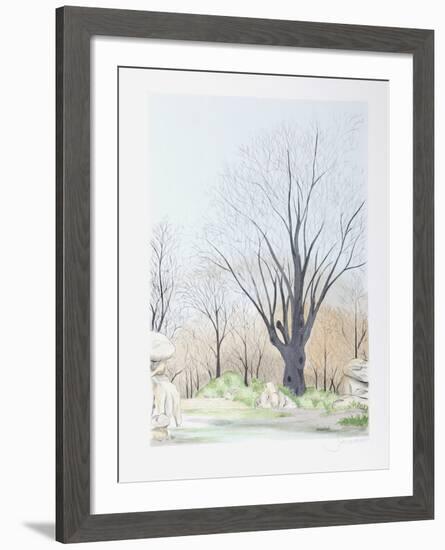 Paysage aux Arbres-Francis Saillart-Framed Limited Edition