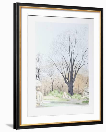 Paysage aux Arbres-Francis Saillart-Framed Limited Edition