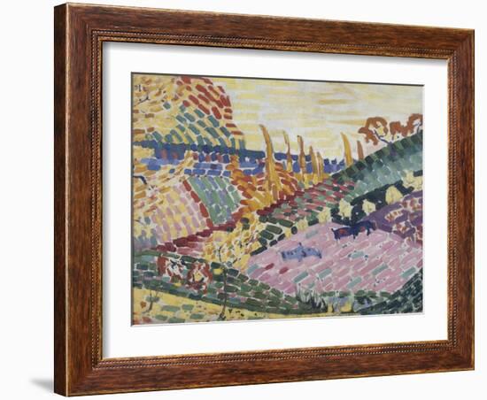 Paysage aux vaches-Robert Delaunay-Framed Giclee Print