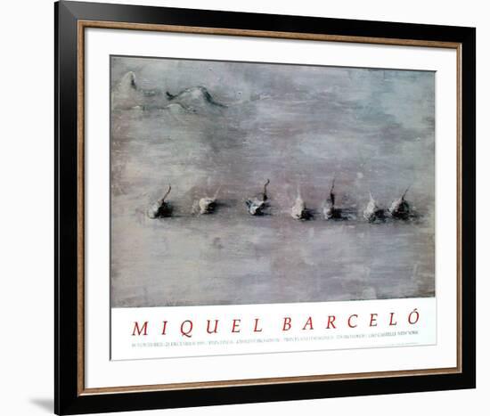 Paysage avec Sept Fruits, 1989-Miquel Barceló-Framed Collectable Print