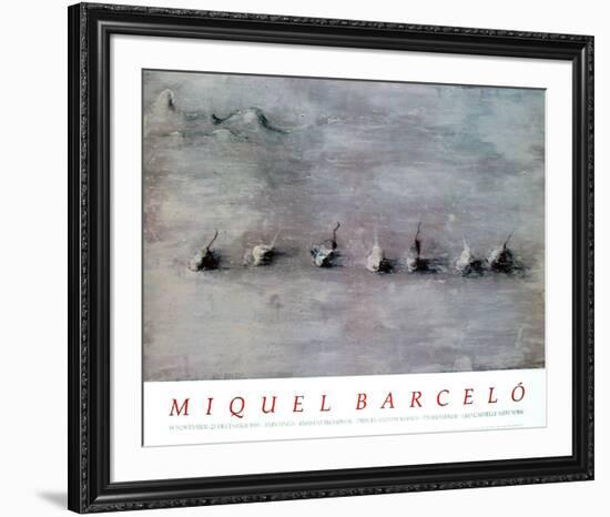 Paysage avec Sept Fruits, 1989-Miquel Barceló-Framed Collectable Print