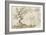 Paysage avec un arbre aux racines découvertes dominant une gorge-Guerchin Le-Framed Giclee Print