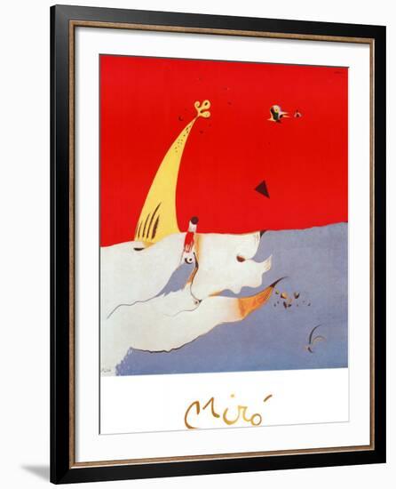 Paysage, c.1925-Joan Miro-Framed Art Print