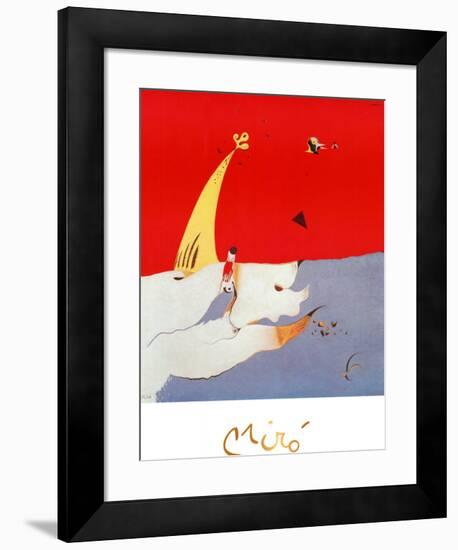 Paysage, c.1925-Joan Miro-Framed Art Print