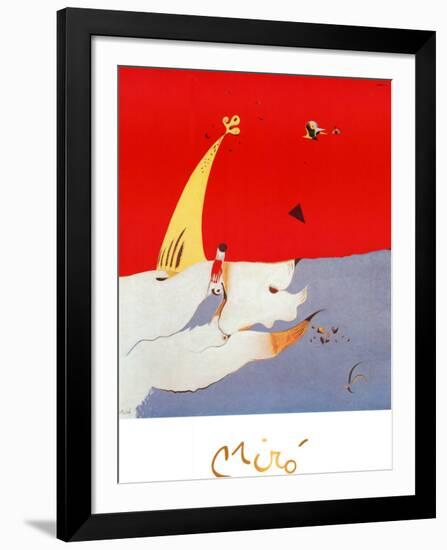 Paysage, c.1925-Joan Miro-Framed Art Print