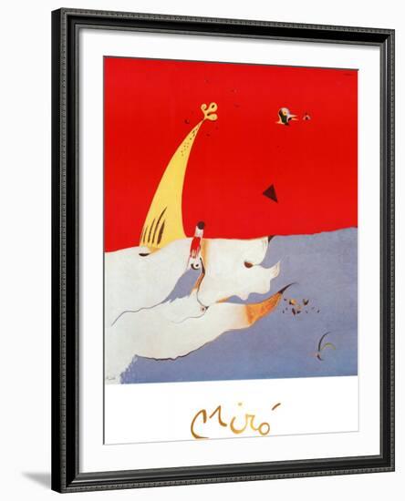 Paysage, c.1925-Joan Miro-Framed Art Print