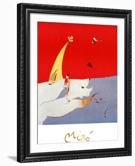 Paysage, c.1925-Joan Miro-Framed Art Print