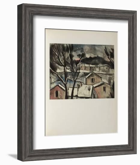 Paysage d'Hiver, 1908-Maurice De Vlaminck-Framed Collectable Print