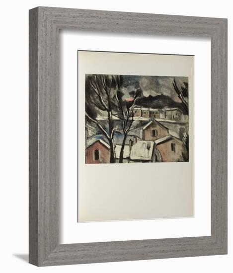 Paysage d'Hiver, 1908-Maurice De Vlaminck-Framed Collectable Print