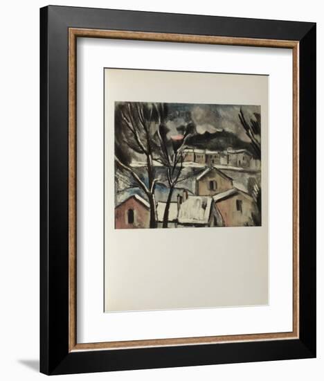 Paysage d'Hiver, 1908-Maurice De Vlaminck-Framed Collectable Print