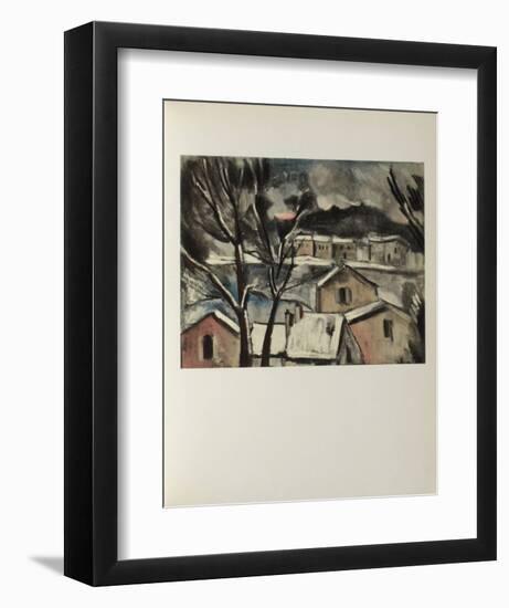 Paysage d'Hiver, 1908-Maurice De Vlaminck-Framed Collectable Print