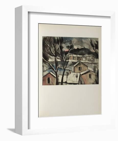 Paysage d'Hiver, 1908-Maurice De Vlaminck-Framed Collectable Print