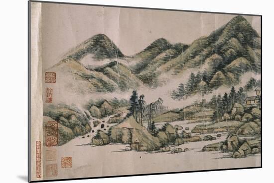 Paysage dans le style de Huang Gongwang-Yuanqi Wang-Mounted Giclee Print
