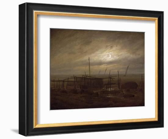 Paysage de bord de mer-Caspar David Friedrich-Framed Giclee Print